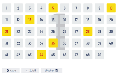 Lotto-System-Tippfeld