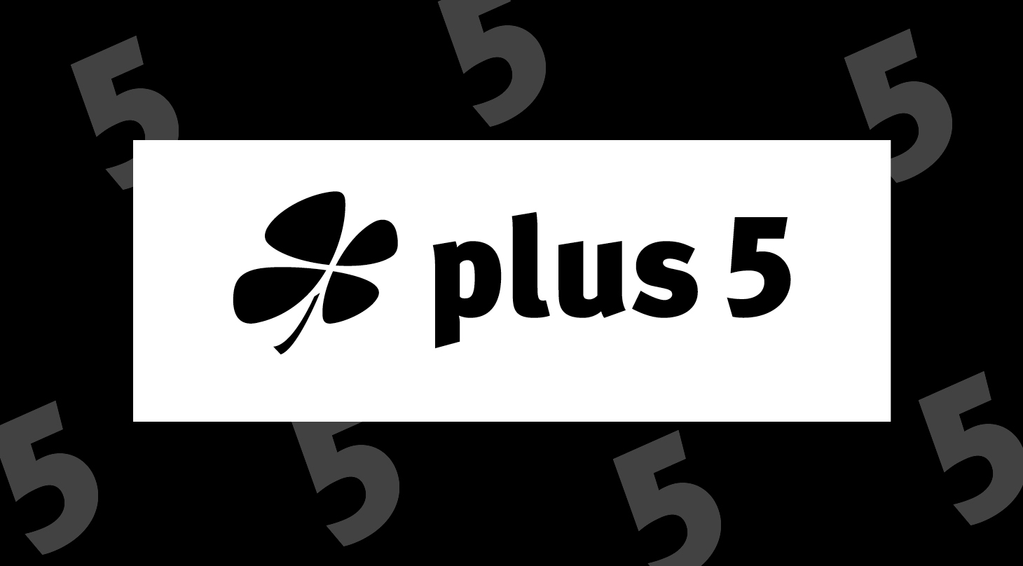 Logodarstellung der Zusatzlotterie plus5 Logodarstellung der Zusatzlotterie plus5